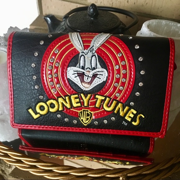 Warner Bros. Handbags - looney tunes BRACCIALINI Italian leather wallet.